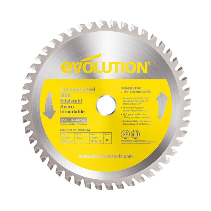 Evolution 7-1/4" Metal Cutting TCT Blades