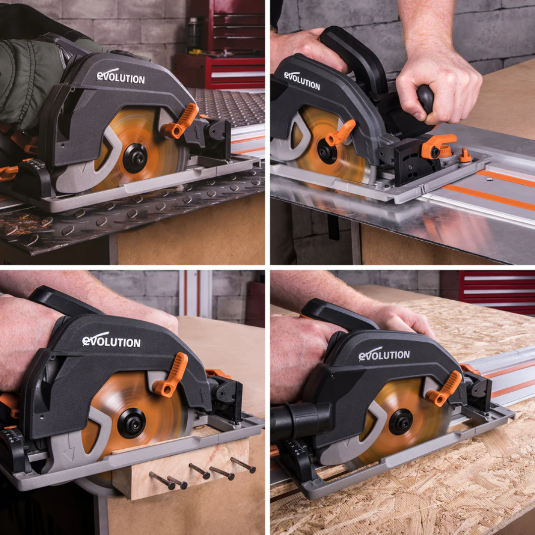 Shop Evolution R185CCSX Multi Material Cutting Circular Saw 7 1 4 Blade With 3ft 4in. Track Included Canada Welding Supply