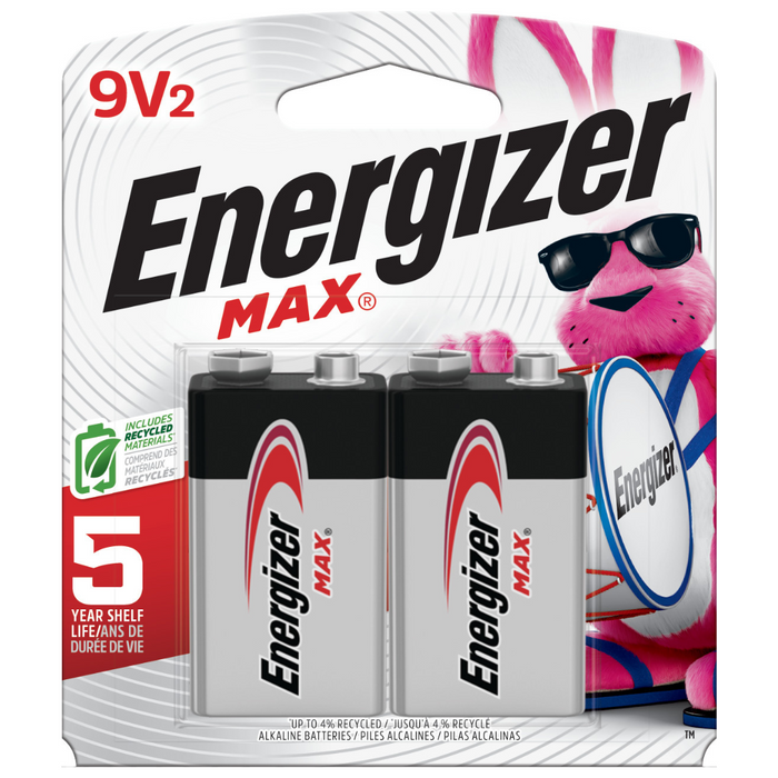 Energizer MAX Alkaline 9V Batteries