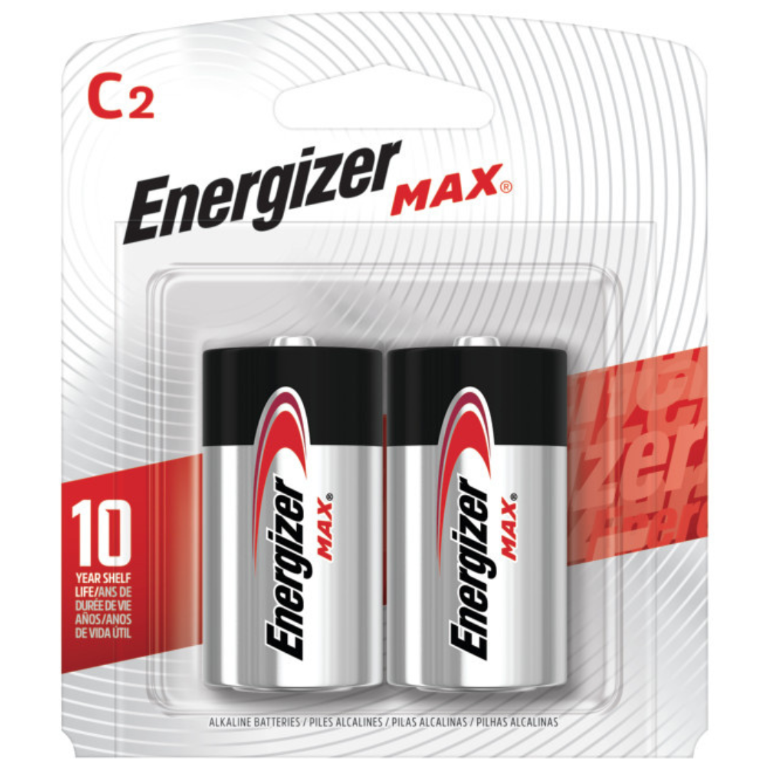 Energizer MAX Alkaline C Batteries (2/Pack)