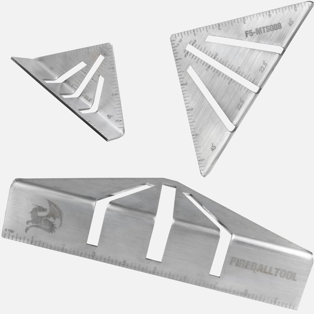 Fireball Miter Square 3 Pack (5", 8", 10")