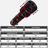 Fireball Tool Tacking Bolt, Standard Length - 3/4" System (4 Pack)