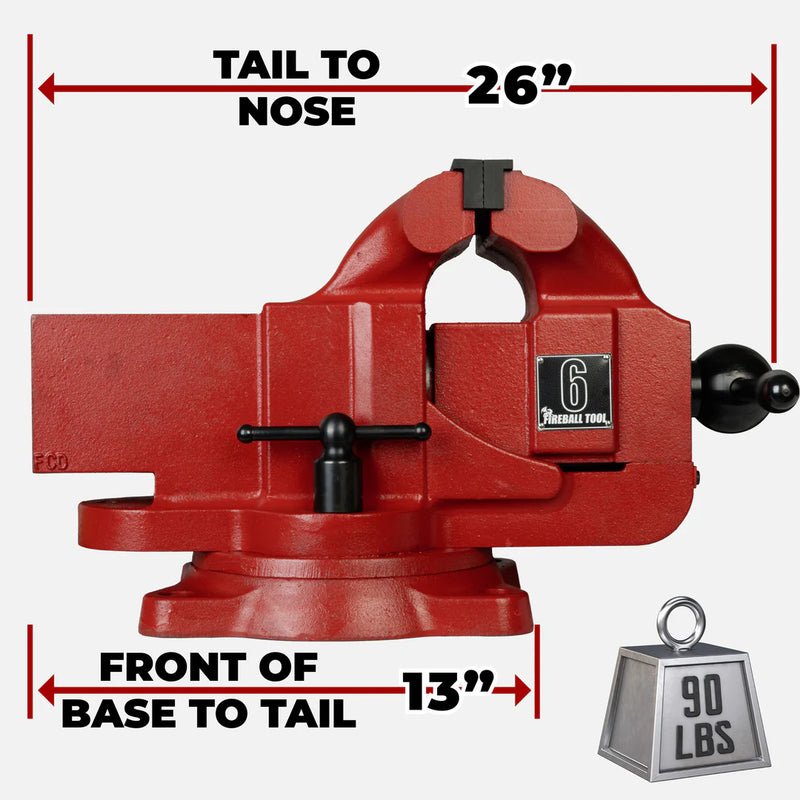 Fireball Tool 6" - Compact Hardtail Vise