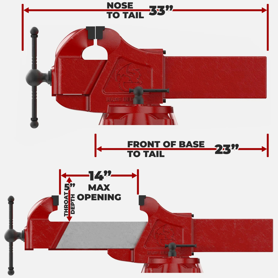 Fireball Tool 6.5" Hardtail Vise 1