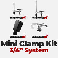 Fireball Tool Mini Clamp Kit (10pc) - 3/4" System