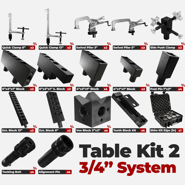 Fireball Tool Table Kit 200 - 3/4" System
