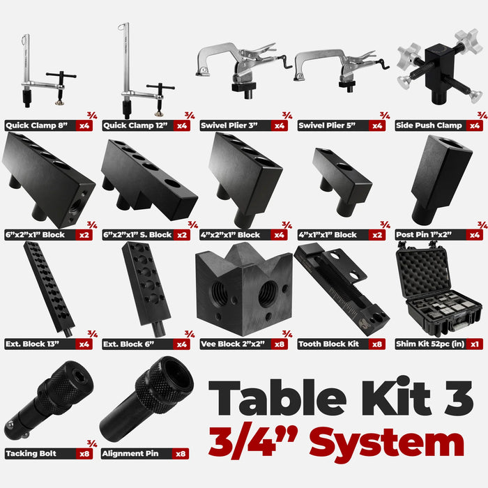Fireball Tool Table Kit 300 (75pc) - 3/4" System