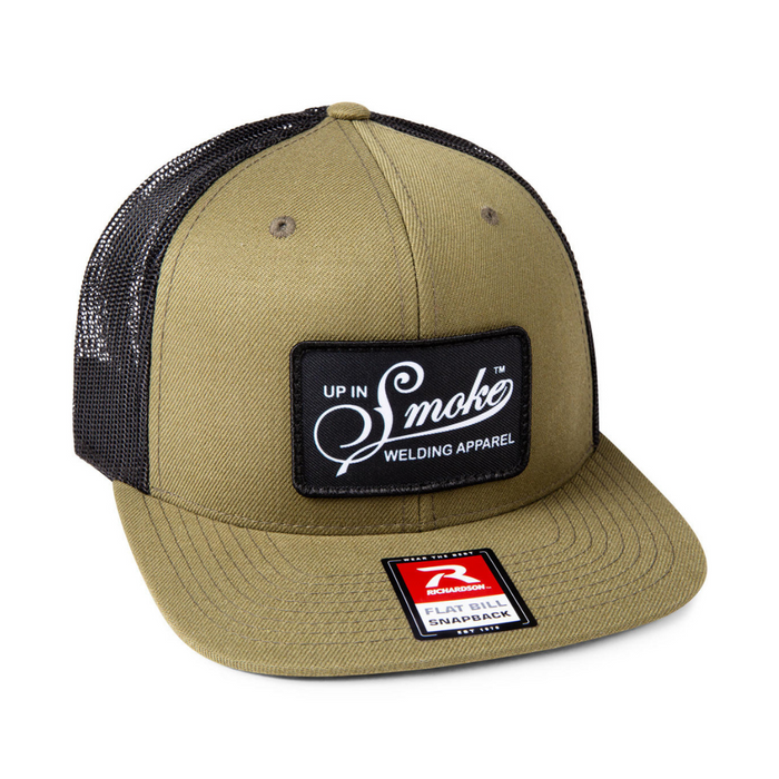 Mesh Snapback Hat with the Up in Smoke Welding Logo