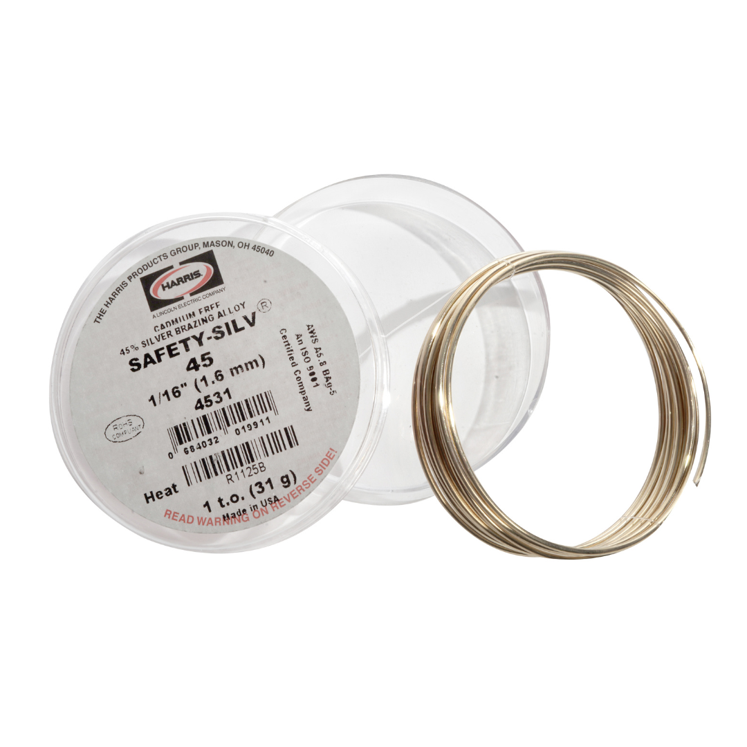 Harris Safety Silv 45 Silver Solder Brazing Alloy