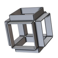 Inside Out Cube Welding Puzzle Side
