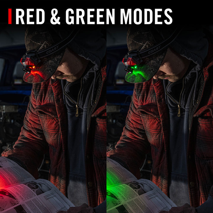 Coast LHS500R Headlamp w/ 360 Degree LED Strip