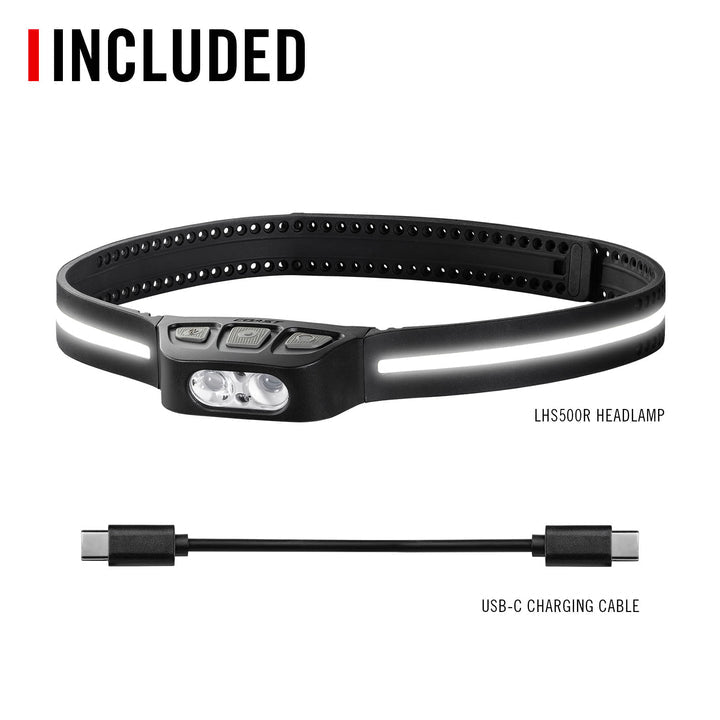 Coast LHS500R Headlamp w/ 360 Degree LED Strip