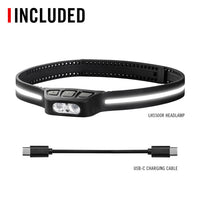 Coast LHS500R Headlamp w/ 360 Degree LED Strip