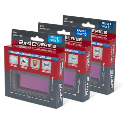 Lincoln Electric 2x4C® Series Premium Glass Passive Welding Lens