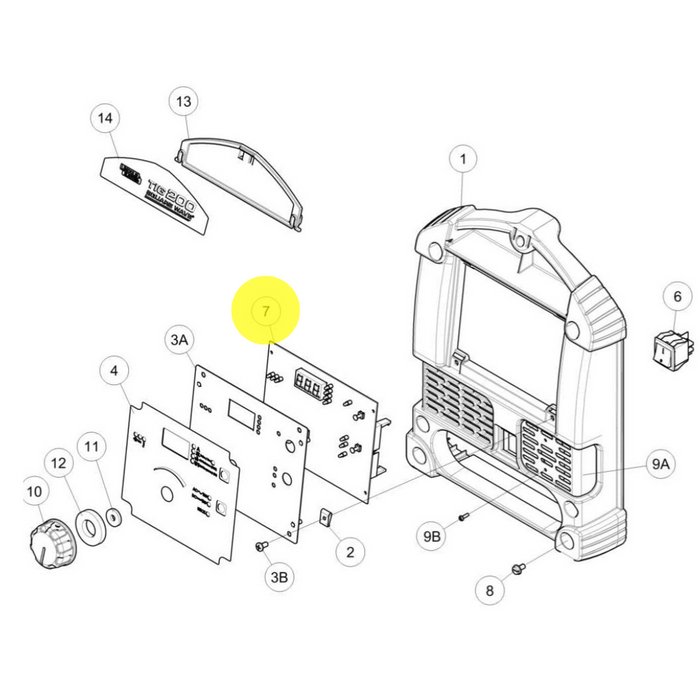 Lincoln Electric 9SS31651-1, U/I PC Board Assembly