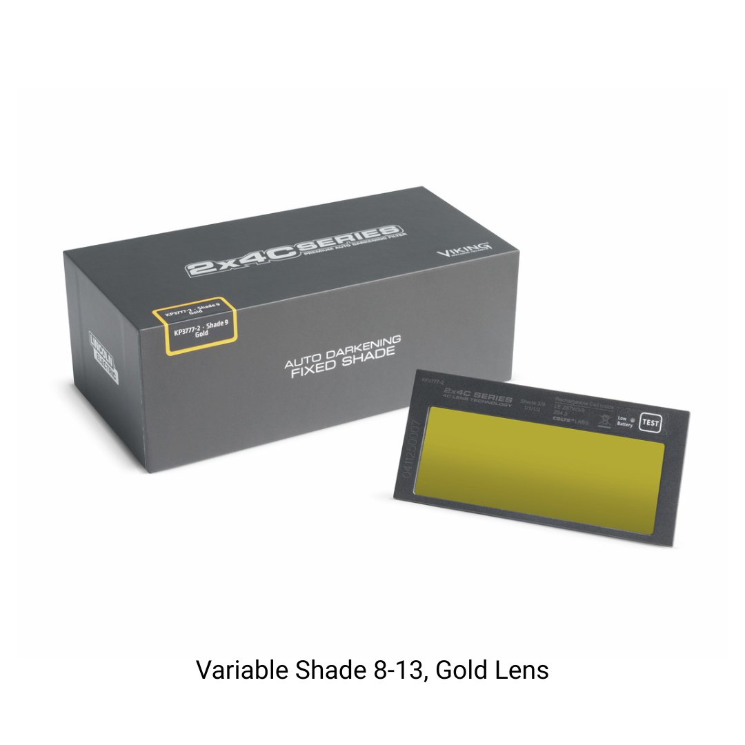 Lincoln Electric VIKING 2x4C Gold Variable Auto-Darkening Lens