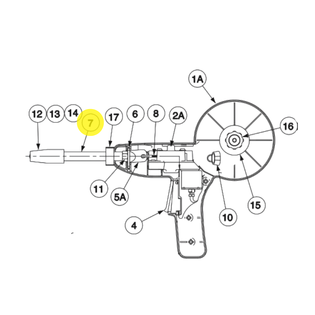 Lincoln Magnum 100SG Parts, KP2631-1 Gun Tube