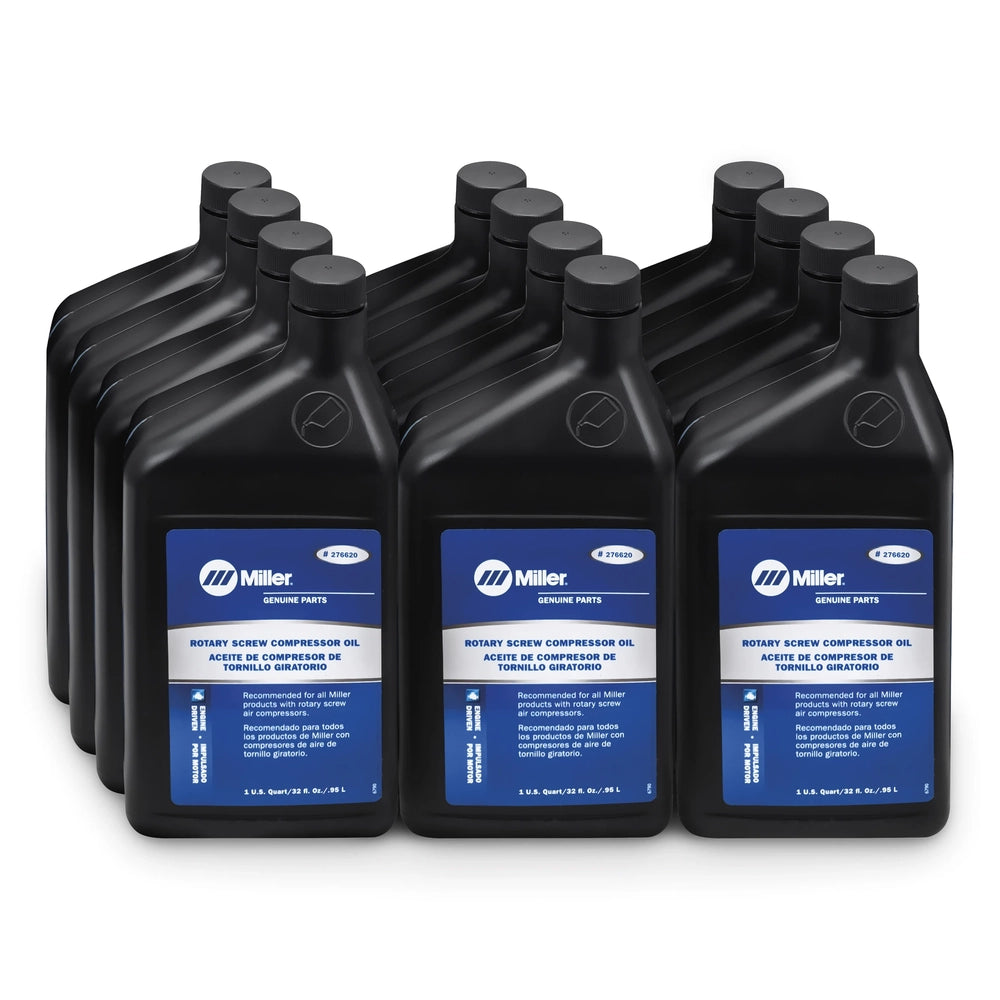 Miller 276620, Rotary Screw Air Compressor Oil (12/pack)