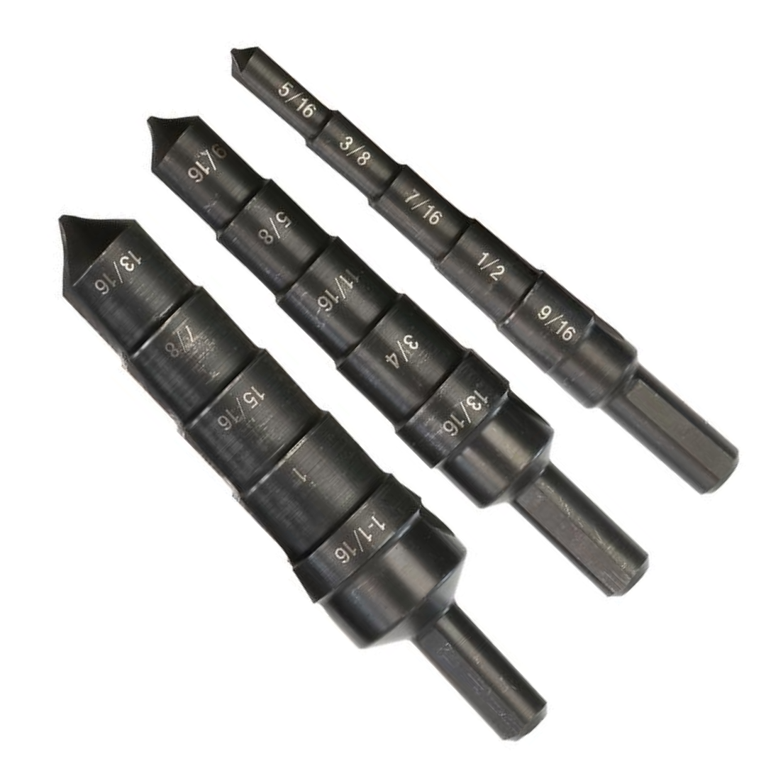 Walter Step Bit Reamer Set 5 16 diameter holes up to 1 1 16