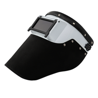 Black Leather Outlaw Leather Slimline Welding Hood
