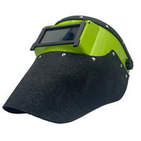 Lime Green Slimeline - Black Floral Suede