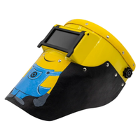 Outlaw Leather Slimline Minions Welding Hood