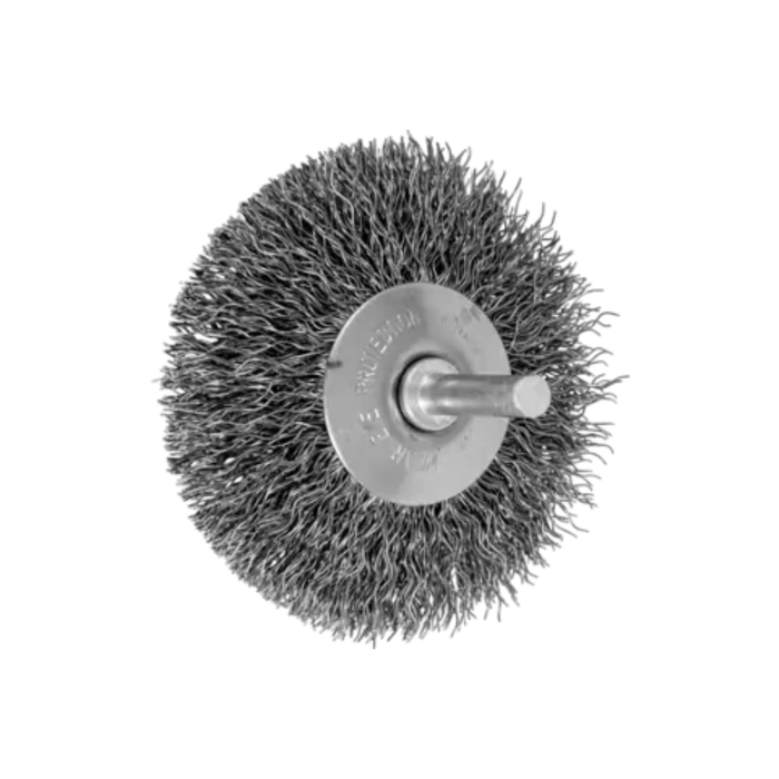 Pferd Mounted Flared Cup Brush, Crimped Wire, Carbon Steel