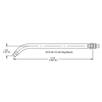 Bernard QT2-45-12, 12" 45 Deg. Gooseneck