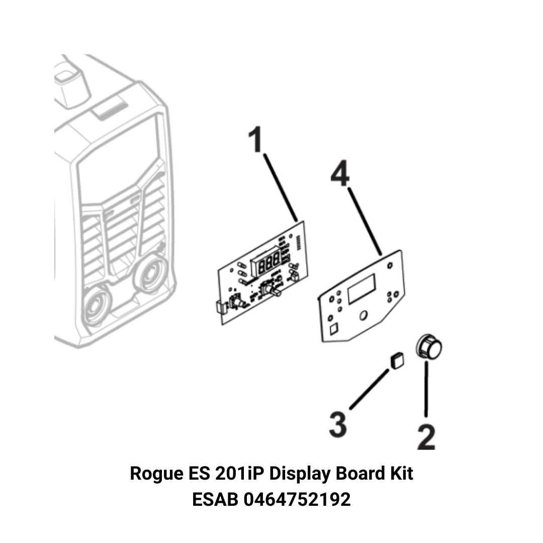 ESAB 0464752192, Miniarc Rogue ES201iP PRO Display Board Set