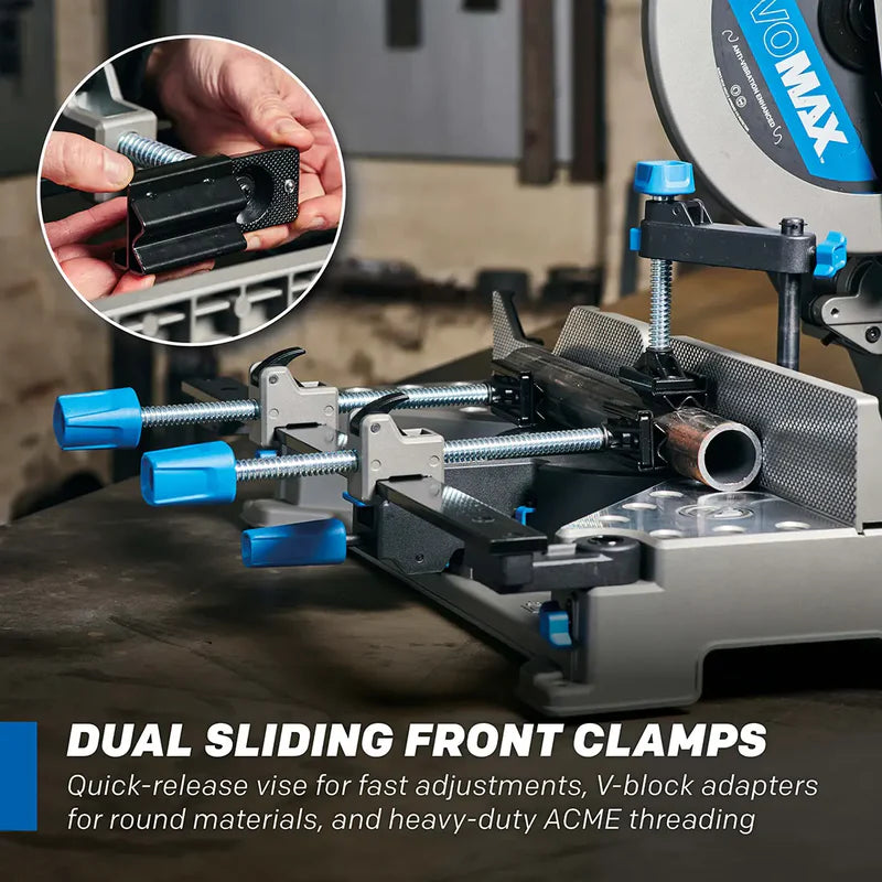 Evolution S14MCS: Cold Cut Mitering Chop Saw With 14 in. EVOMAX14ST Blade