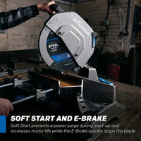 Evolution S14MCS: Cold Cut Mitering Chop Saw With 14 in. EVOMAX14ST Blade