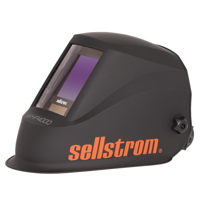 Sellstrom Premium Series Welding Helmet with Extra Large Blue Lens Technology ADF - Black