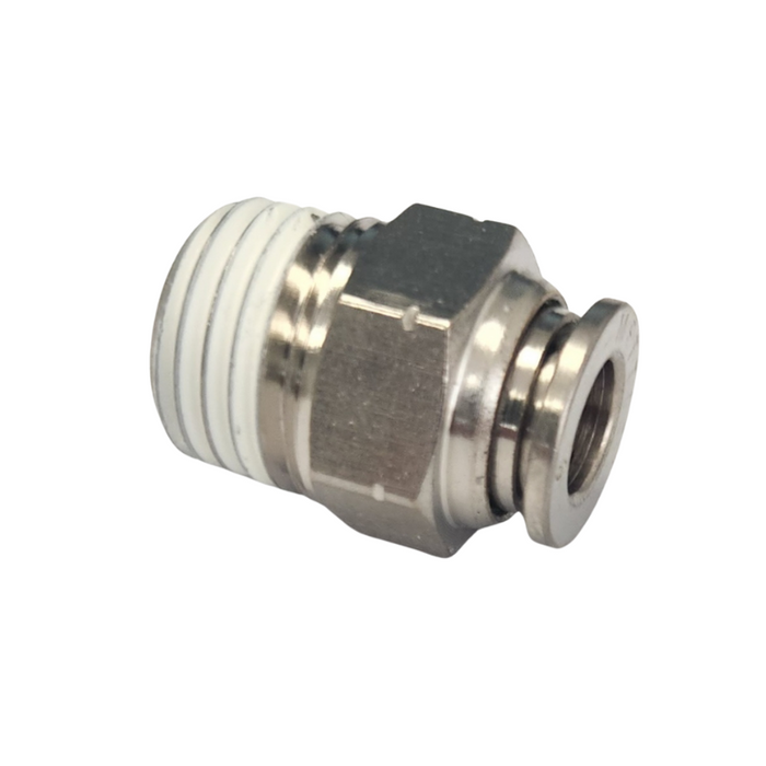 Straight Push To Connect Fitting 6 mm OD x 1/4" NPT Male