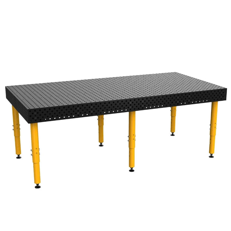 BuildPro Alpha 5/8" Fixture Table, 8' x 4' Nitrided - Adjustable Legs