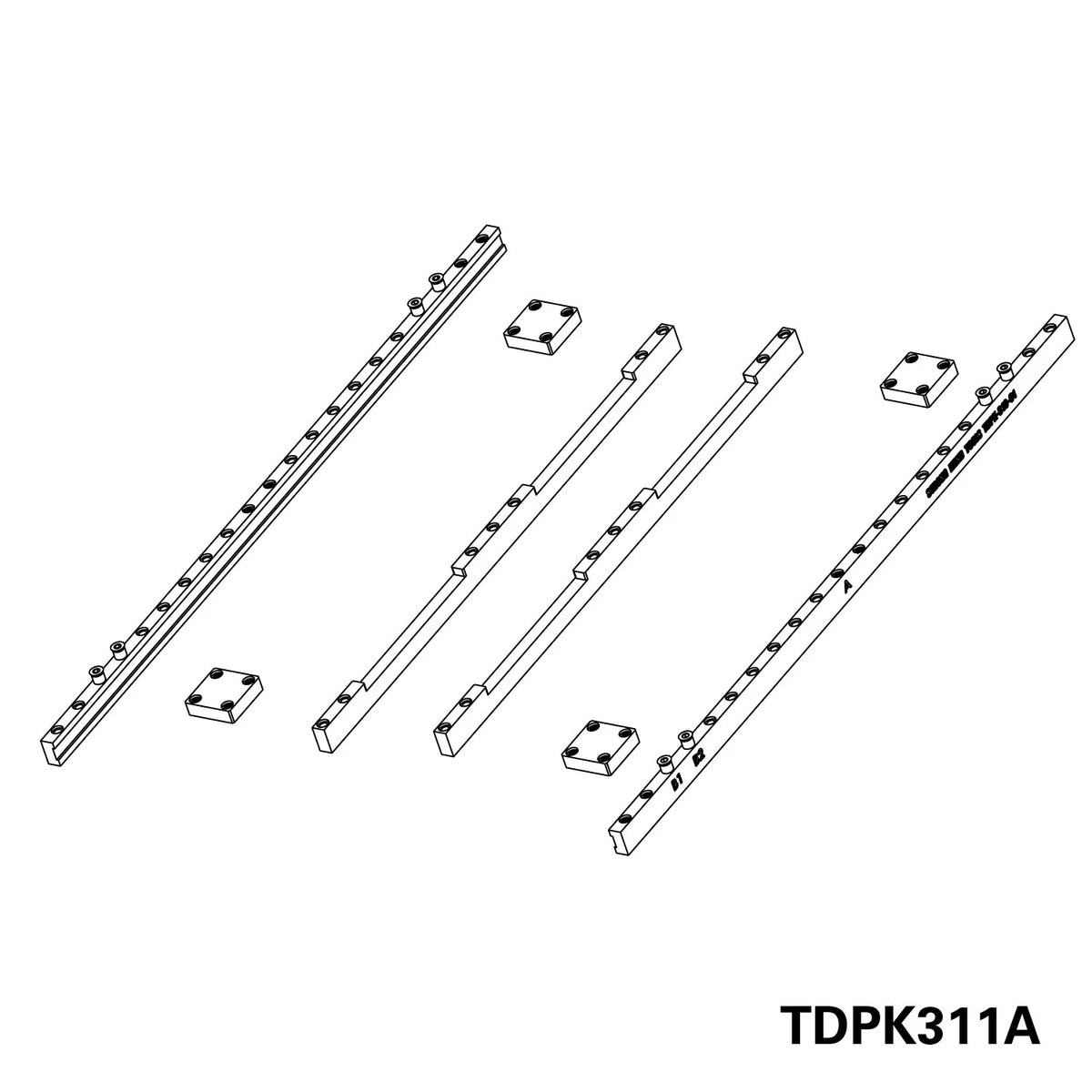 BuildPro Rhino Cart Connecting Bridge Kit