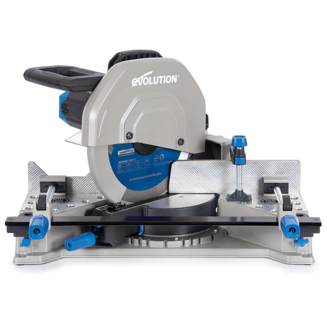 Evolution S355MCS Mitering Chop Saw With 14 In. Mild Steel Blade
