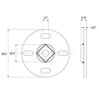 BuildPro Leg Anchoring Pad, for 5/8" Tables