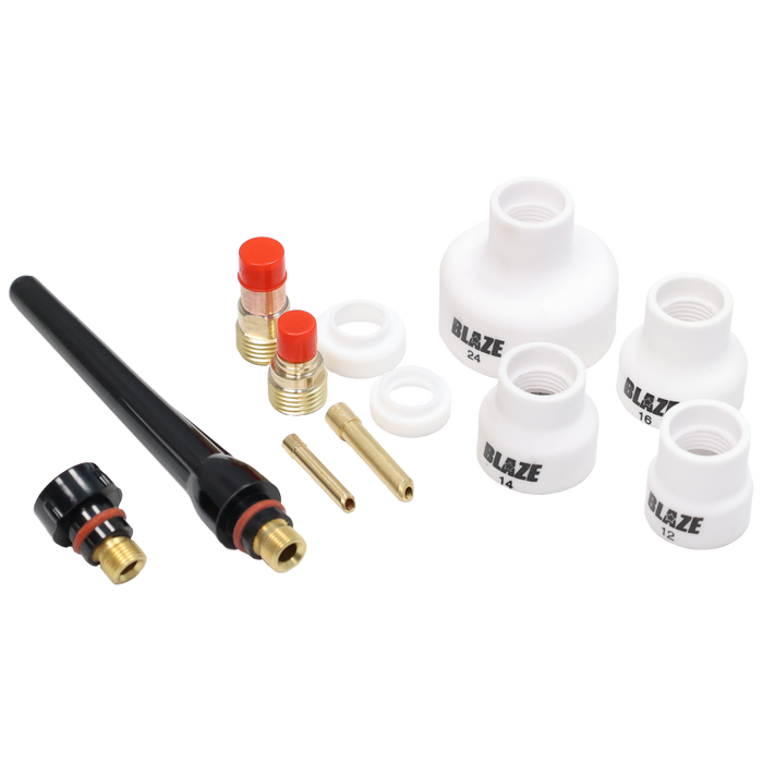 Blaze White Alumina TIG Cup Kit