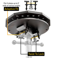 BuildPro Scout Tripod, 14" Fixture Stand, 5/8" Holes