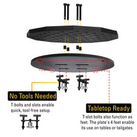 BuildPro Scout Tripod, 14" Fixture Stand, 5/8" Holes