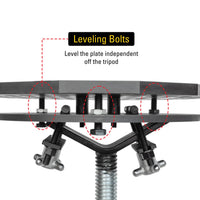 BuildPro Scout Tripod, 14" Fixture Stand, 5/8" Holes