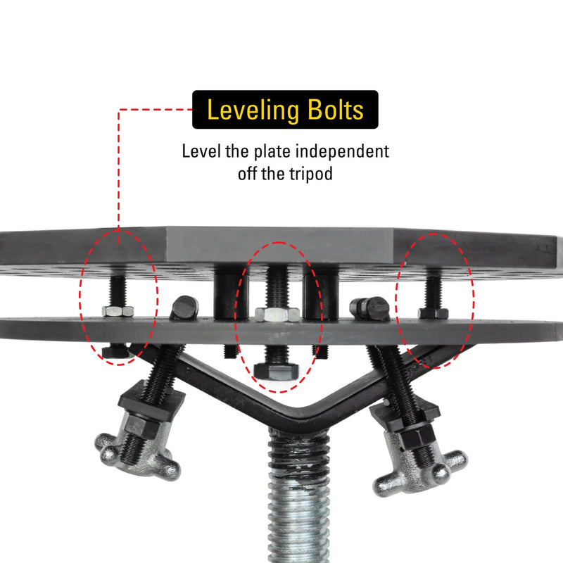 BuildPro Scout Tripod, 14" Fixture Stand, 5/8" Holes
