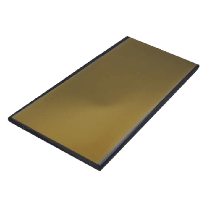 Gold Coated Glass 2 x 4-1/4in. Filter Plate