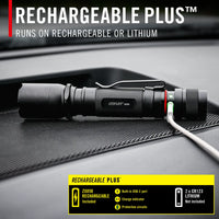 Coast TX17R 1250 Lumen Rechargeable Tactical Flashlight