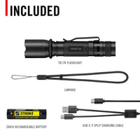 Coast TX17R 1250 Lumen Rechargeable Tactical Flashlight
