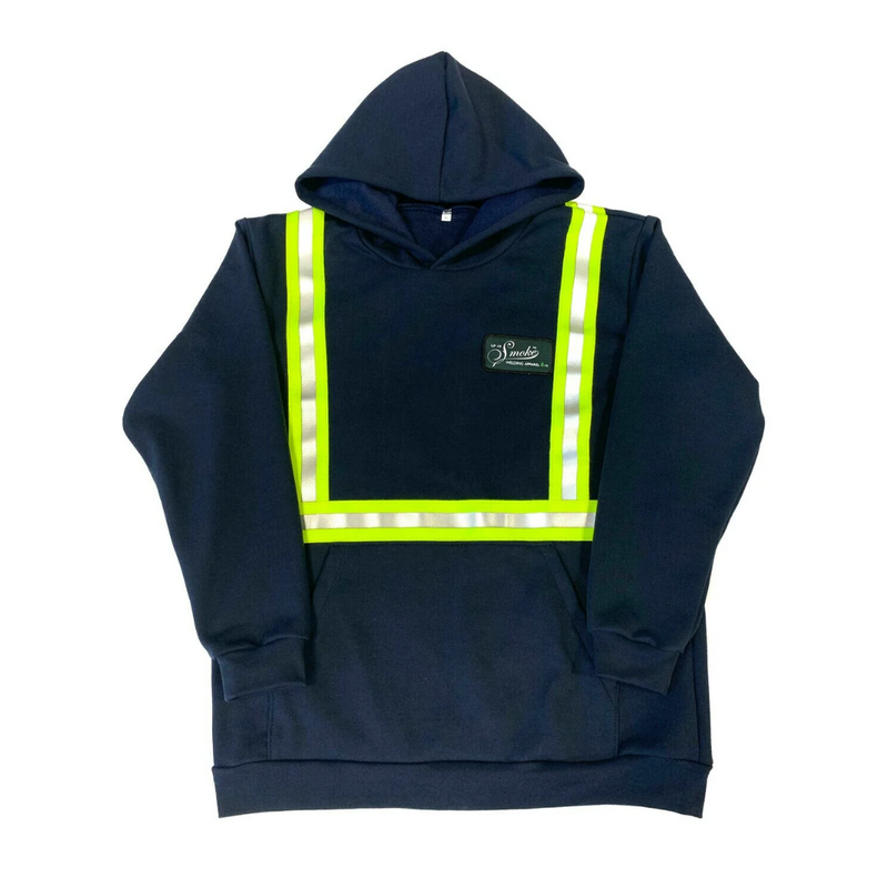 Hoodie with reflective stripes best sale