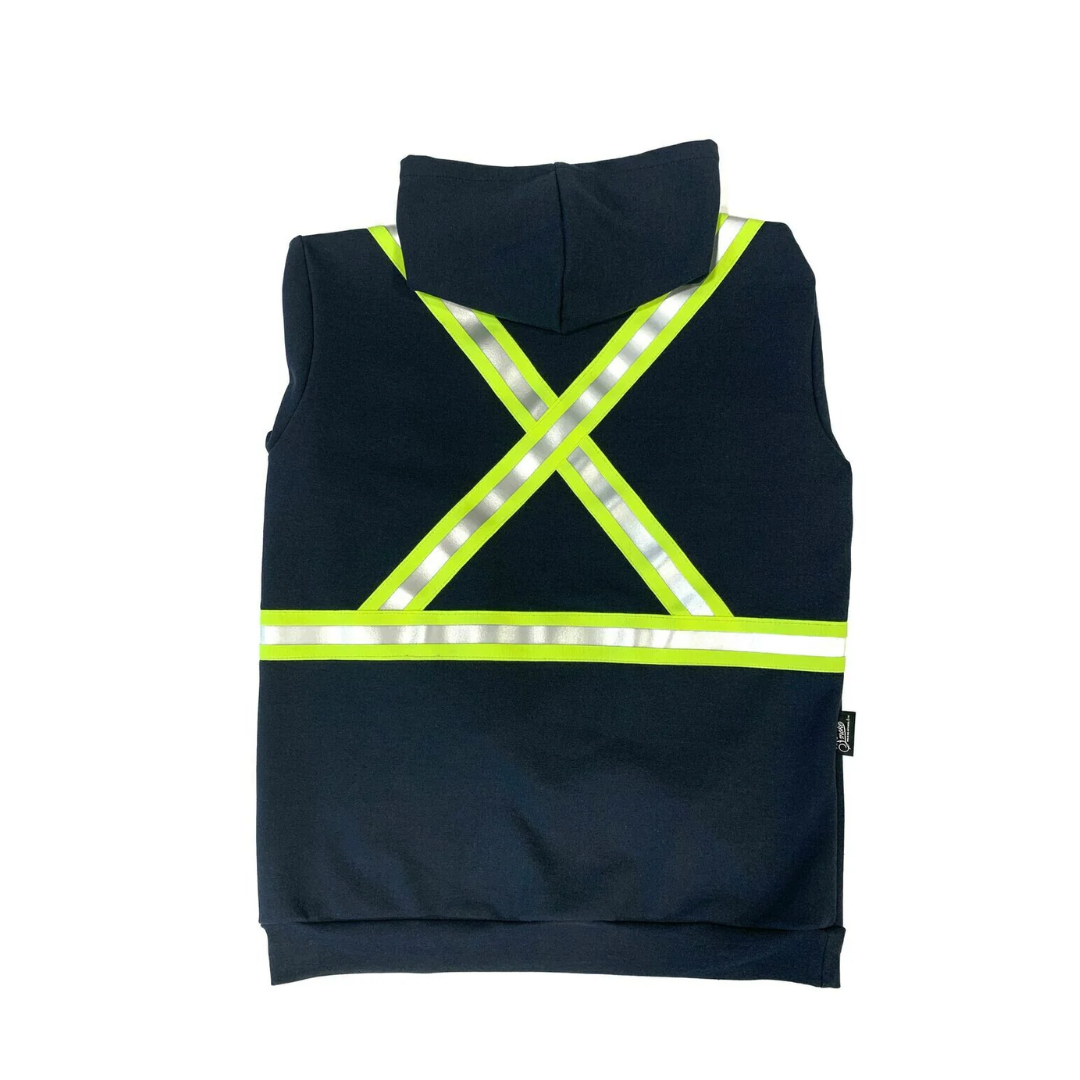 Hoodie with reflective stripes deals