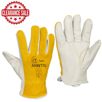 Clearance Sale! Tillman 1457 Top Grain/Split Cowhide Back A7 Cut Resistant Drivers Glove (12/pack)