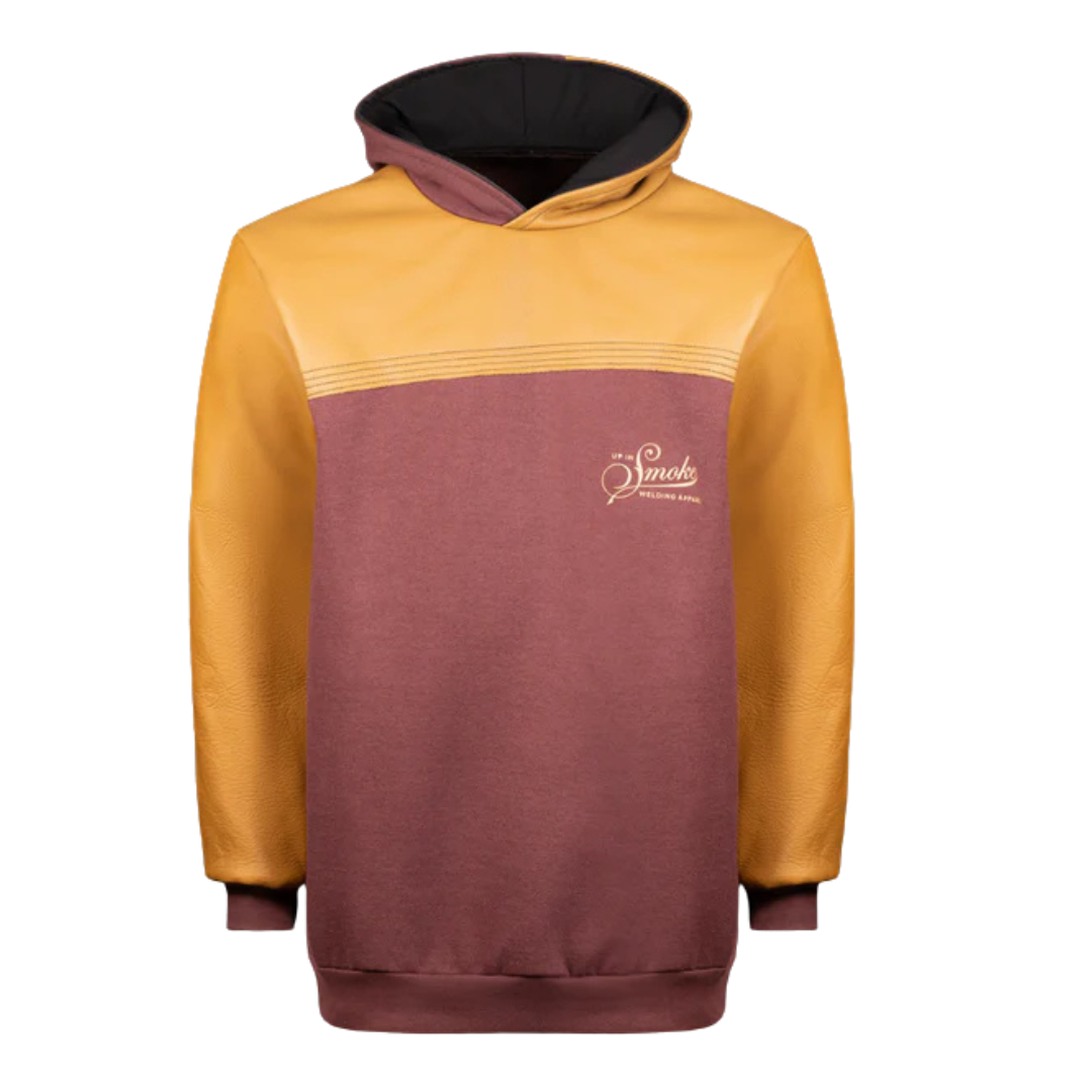 Up In Smoke THORAX FR Welding Hoodie - Maroon / Caramel