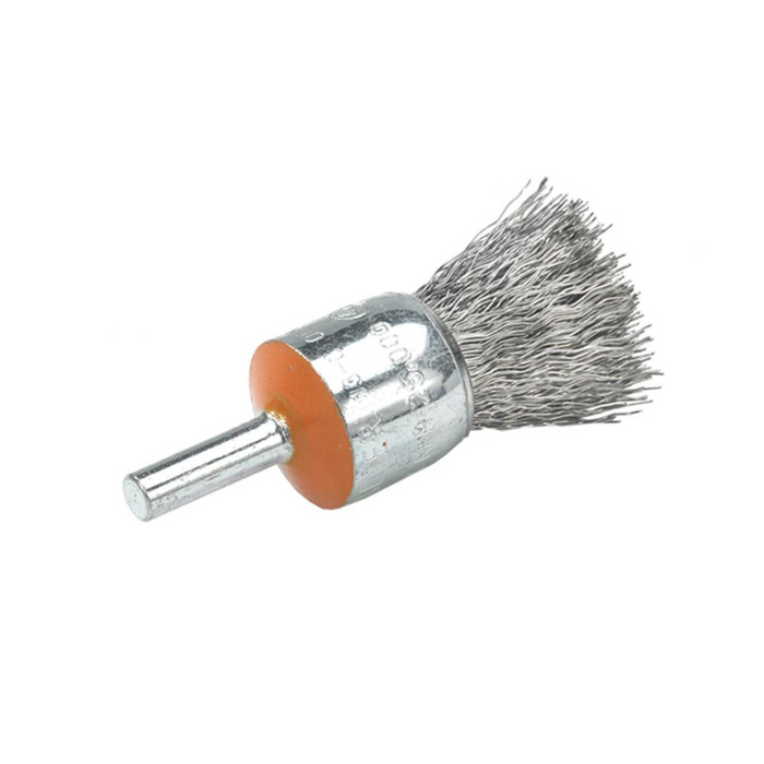 Walter Straight Mounted Brush with Crimped Wires - Carbon Steel